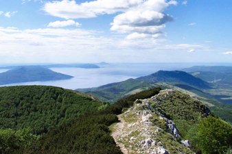 La catena montuosa dell'Učka